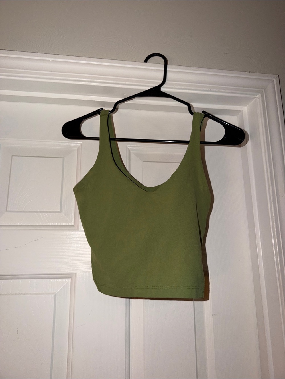lululemon athletica Olive Green V-Neck Cropped Tank